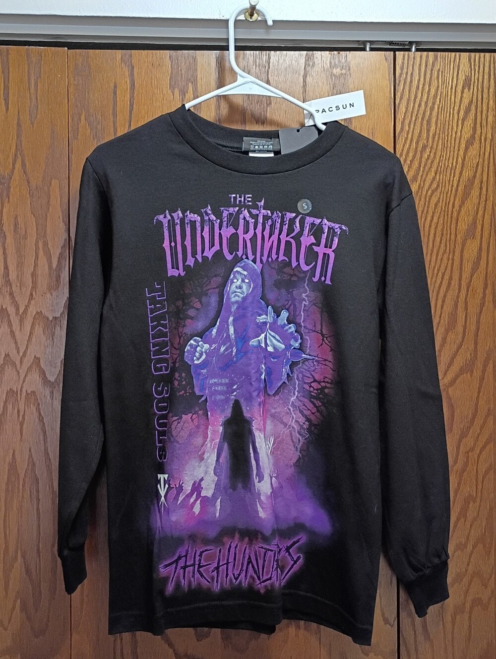 The Hundreds Black & Purple Undertaker Graphic Long Sleeve Tee